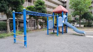 岩瀬げんごろう公園の雲梯 - こども複合遊具の一部 (写真は問い合わせフォームでいただいたもの。2026.09.19)